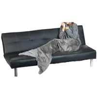 Wilson Gabor Weiche Meerjungfrau-Decke mit Flosse für Erwachsene, 180 x 70 cm, grau