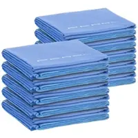 Pearl 10er Pack Schnelltrocknendes Mikrofaser-Badetuch, 180 x 90 cm, blau