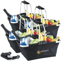 Pearl 4er-Set faltbare Einkaufskörbe mit 19 l Volumen