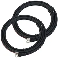 Revolt 2er-Set Verbindungskabel Batterie auf Laderegler, M6, 150 cm, 6mm2