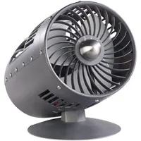 Sichler Haushaltsgeräte Designer-Objekt: Tischventilator im Turbinen-Look, Ø 15 cm, 33 W