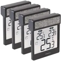 Pearl 4er-Set Außen-Fensterthermometer mit Höchst- & Tiefstwerte-Anzeige