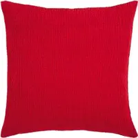 PAD Dekokissen "Fashion", rot, unifarben, B:60cm L:60cm, Polyester, Dekokissen_Sitzkissen_Kissenhüllen, Dekokissen, aus einer italienischen Fashionweberei
