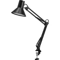 Osram LED Schreibtischlampe Office Line Desk Retro Clip, dimmbar, schwarz, für Arbeitszimmer / Büro, Metall, LED Tischlampe