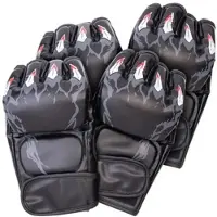 PEARL sports 2er-Set Halbfinger-Boxhandschuhe mit Knöchelpolsterung, Größe M