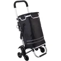 Xcase Klappbarer Treppensteiger-Einkaufstrolley mit Kühlfach, 46 l, 25 kg