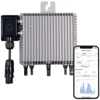 Revolt WLAN-Mikroinverter für Solarmodule, 800 W, App, geprüft (VDE-Normen)