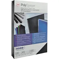 GBC Pp Polycover Blickdicht 300 Mikron Din A4 Deckblätter Für Bindung 100 Einheiten