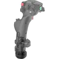 Moza Racing MHG Flight Stick, Flight Steuerknüppel, Schwarz, Acrylnitril-Butadien-Styrol (ABS), Karbonfaser, Metall, MSFS2020, MSFS2024, X-plane 12/11/10, DCS, IL-2, War Thunder, 202 mm, 142,5 mm