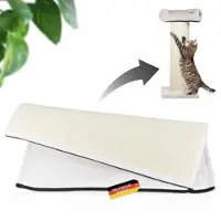 Lycce Rohrschneider XXL Kratzbaum FRIEDA – Kratztonne XXL austauschbare Kratzmatten stabil extra breite Säule Cord-Bezug waschbar Kratzbaum für große, mittlere und kleine Katzen Cord