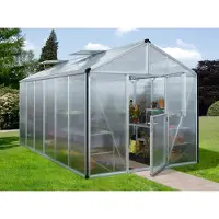 Pergart Vitavia, Gewächshaus "Zeus 11900", aluminium eloxiert, 11,9 m², 10 mm HKP