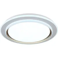 Globo Lighting LED Deckenleuchte JANICE, weiß, Acryl, Nachtlicht, D 49 cm