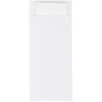 Mank Bestecktasche in Weiß 85 x 200 mm, mit 2-lagiger Tissue-Serviette in Weiß - 500 Stück