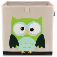 Lifeney Aufbewahrungsbox Eule dunkel, 33 x 33 x 33 cm | Gr.: onesize