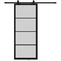 Inova Glasschiebetür Loftstyle offene Laufschiene 1025x2200mm satiniert beidseitiger Softclose