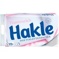 HAKLE Traumweich Toilettenpapier Zellstoff, 4-lagig, 130 Blatt 1 Pack = 72 Rollen
