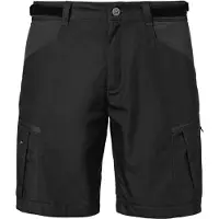 Schöffel Shorts SCHÖFFEL "Shorts Style Maghera MEN", Herren, Gr. 52, Normalgrößen, schwarz (9990, schwarz), Oberstoff: 88% Nylon, 12% Elasthan. Oberstoff Besatz: 65% Polyester, 35% Baumwolle, Hosen Shorts