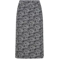 Goldner Schlupfrock mit floralem Muster in schwarz / weiß / gemustert | Gr.: 38