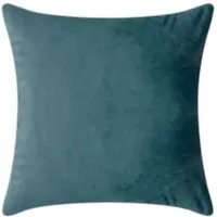 PAD Dekokissen "Elegance", blau (opal, unifarben), B:40cm H:2cm L:40cm, Polyester, Dekokissen_Sitzkissen_Kissenhüllen, Dekokissen, Design als Basic, aus Samt, elegante Optik