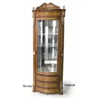 Casa Padrino Barock Vitrine 70 x 45 x H. 185 cm - Barock Wohnzimmerschrank