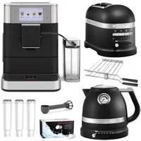 KitchenAid Kaffeevollautomat KF8 Frühstücks-Set Gusseisen Schwarz