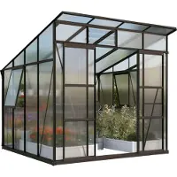Vitavia Gewächshaus Freya 7600 HKP/HKP 6mm, dunkelgrau, 40000618