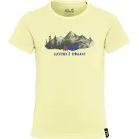 Jack Wolfskin T-Shirt Hiking Graphic Tee Kinder Print Daisy-Größe 140