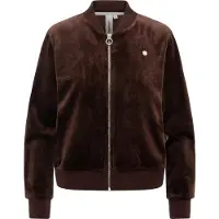 Ragwear Sweatjacke "Doron Embossed" Kuschelige Alltagsjacke in Samt-Optik