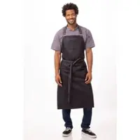 Chef Works BOULDER Latzschürze extra groß, Schwarz Lila