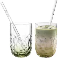 Leonardo Latte Macchiato Becher Gocce 390 ml, 2 Sück, Grün