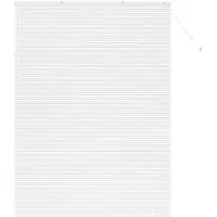 vidaXL Balkenjalousien Weiß 220 x 160 cm Aluminium