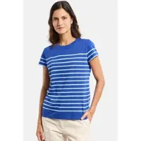 Armor Lux T-Shirt Etel Damen Dunkelblau Hellblau Streifenshirt Heritage