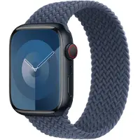 Apple Geflochtenes Solo-Armband für die Watch | 44/45/46/49 mm – Größe 5 – Storm Blue