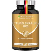 Nutrimea Teufelskralle Kapseln BIO | Reine Afrikanische Teufelskrallenwurzel Ohne Zusätze 60 St