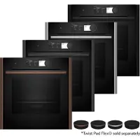 NEFF N 90, Dampfbackofen B69FY5CX0, 60 x 60 cm, Flex Design, Full Steam, Slide & Hide, Bratenthermometer, Sous-Vide, Festwasseranschluss, inkl. 5 Jahre Garantie