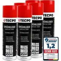 TECPO 6x Sprühkleber Hochtemperatur Industriekleber, 500 ml