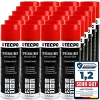 TECPO 24x Sprühkleber Hochtemperatur Industriekleber, 500 ml