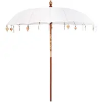 vidaXL Balinesischer Sonnenschirm Creme 220 x 220 x 260 cm