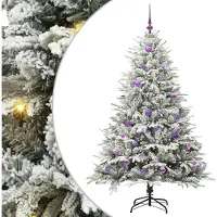 vidaXL Maren (mit 150 LEDs und 61 lilafarbenen Bällen)