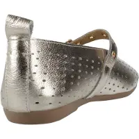 Carmela für Damen. 16314204-ORO Leder Ballerinas 163142 gold (39), Wohnung, Schnalle, Lässig