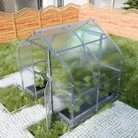 KLASIKA GREENHOUSES Drop KLASIKA Gewächshaus 5m2, 2,5m x 2m, 4 mm Polycarbonatabdeckung