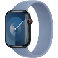 Apple Silikon Solo Loop für Watch | 38/40/41/42 mm - Größe 3 - Winter Blue