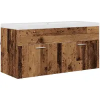 vidaXL Badezimmerschrank Altholz 100 x 38,5 x 46 cm Holzwerkstoff