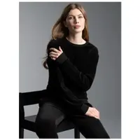 Trigema Sweatshirt "Nicki-Shirt", Damen, Gr. S, schwarz, Nicki, 80% Baumwolle, 20% Polyester, lang, Rundhals, Sweatshirts Sweatshirt