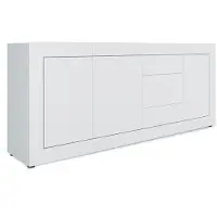 Itamoby Elios Sideboard mit 3 Türen und 3 Schubladen, 200 x 40 x 83,5 cm, Hochglanzweiß