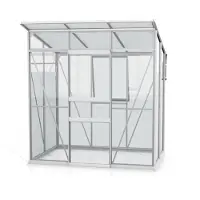 Pergart Vitavia, Gewächshaus "Fokus 3250" inkl. Stahlfundamentrahmen, aluminium eloxiert, 2,5 m², 3 mm ESG/6 mm HKP