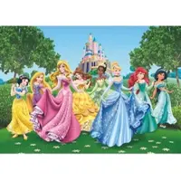 Disney Fototapete Prinzessinnen Grün Gelb und Blau 360 x 254 cm 600360