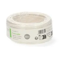 Nedis Antennenkabel auf Rolle - MINI KOAX - Doppelt geschirmt - ECA - 20.0 m - Koax - PVC - Weiss - Eingewickelt