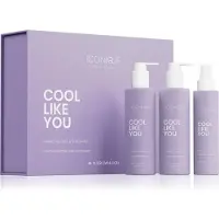 ICONIQUE Professional COOL WIE DU Perfekt Blonde & Silberviolett-Neutralisierungsset für Gelbstich