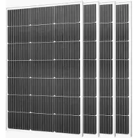 Vevor Monokristalline Solarmodule 100-W 4er-Pack